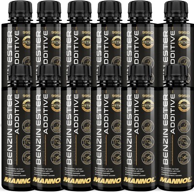 12x250mL MANNOL BENZIN ESTER ADDITIV KRAFTSTOFF SYSTEM REINIGER MOTORREINIGER