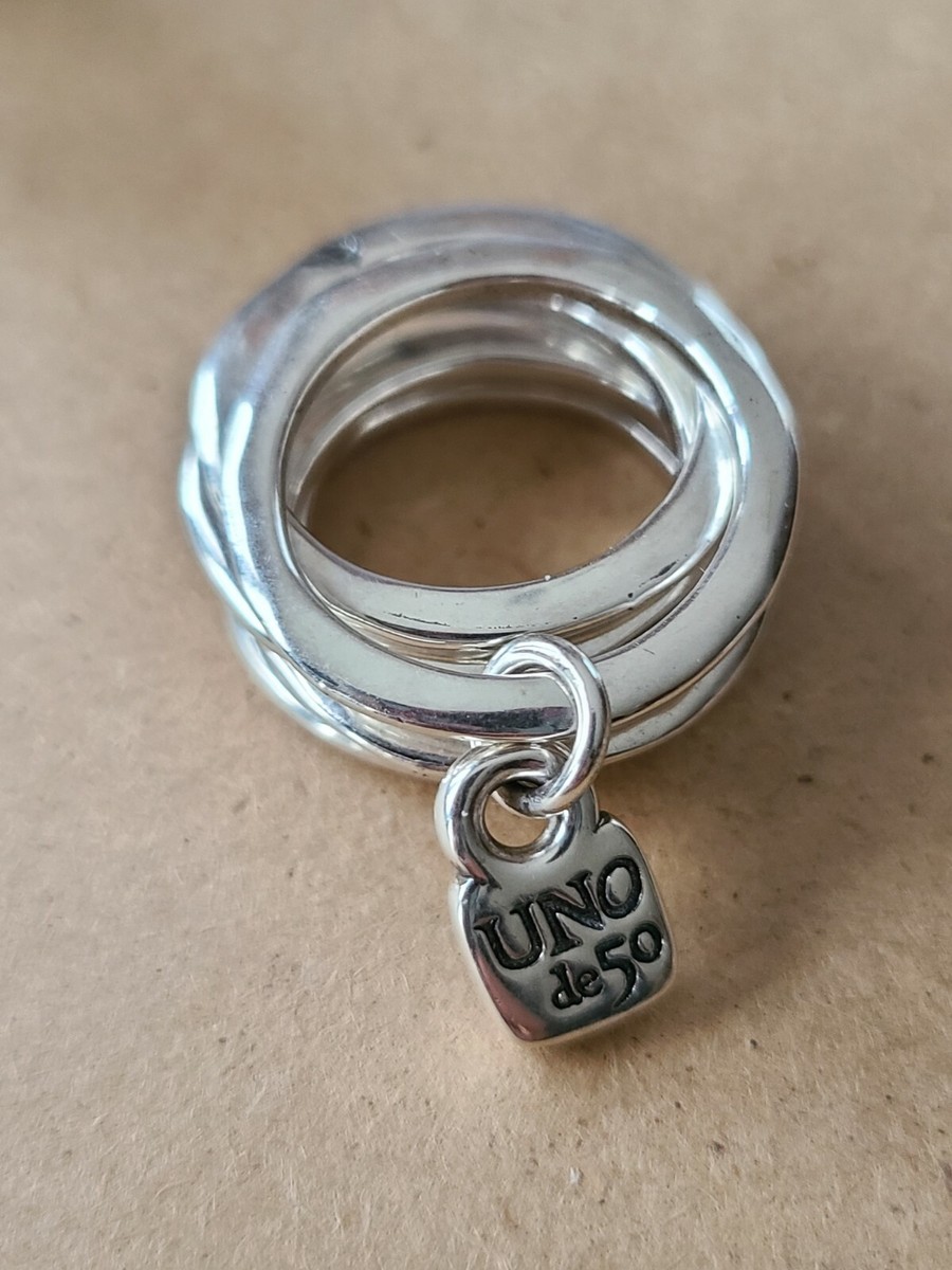 UNO DE 50 RING - PRISONER - Size 7 - Silver | eBay