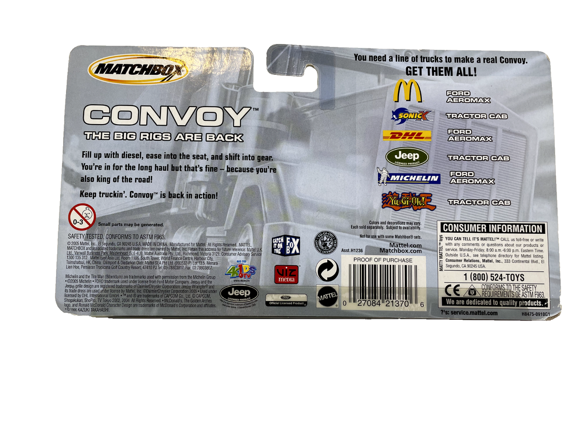 2005 Matchbox Convoy - Yu-Gi-Oh! Tractor Cab - NOS | eBay