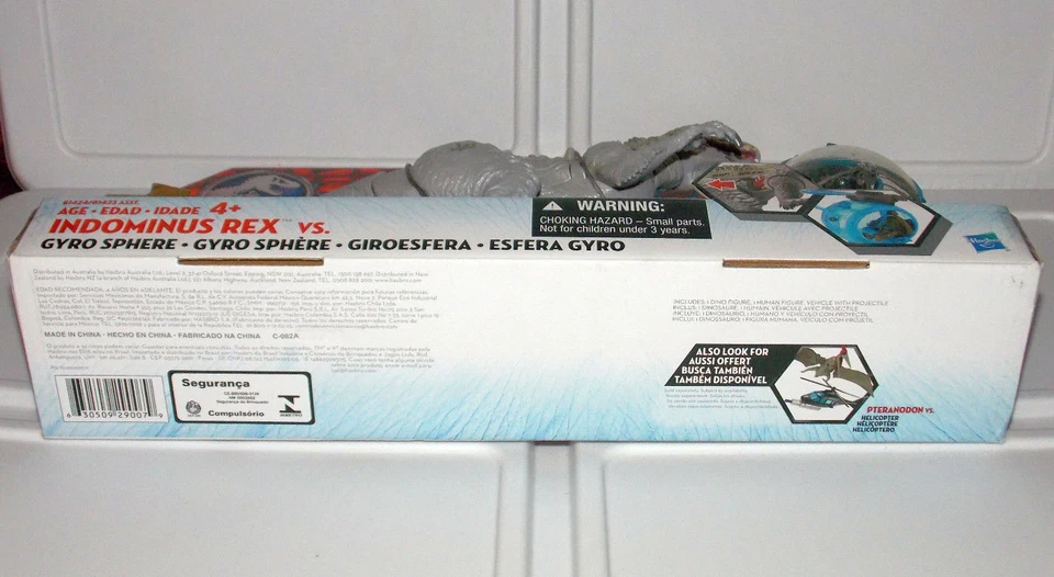 Figura de acción de juguete de dinosaurio Jurassic World Park Indominus Rex vs Gyro Sphere Pack Foto 3 de 4