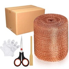 Copper Mesh Rodent Control 5 Inchx 46 Ft Copper Wool for Rodent Control Mesh ... 0.53 per foot