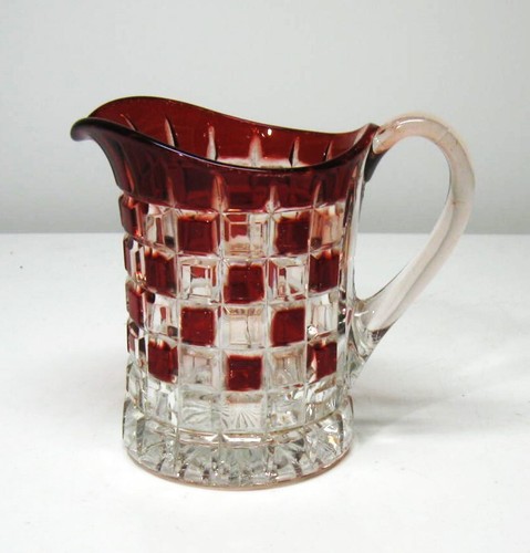 EAPG *** RUBY STAINED - CREAMER - DUNCAN - ERA 1890.S