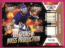 2021-22 Leaf Lumber Hockey DOMINIK HASEK Weapons of Mass Production Stick 15/35