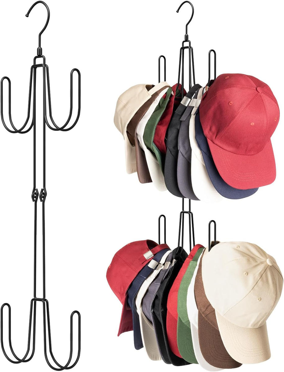 Hat Hangers for Closet, Stainless Steel Hat Organizer, Hat Racks