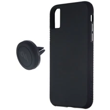 Case-Mate Tough Hard Case + Magnetic Car Mount for Apple iPhone Xs/X - Black