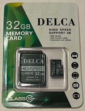 DELCA High Speed Support 4K Memory Card 32GB Class 10