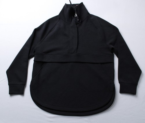 Calia Women's Soft Scuba Anorak Tunic Performance Jacket LB3 Pure Black Medium