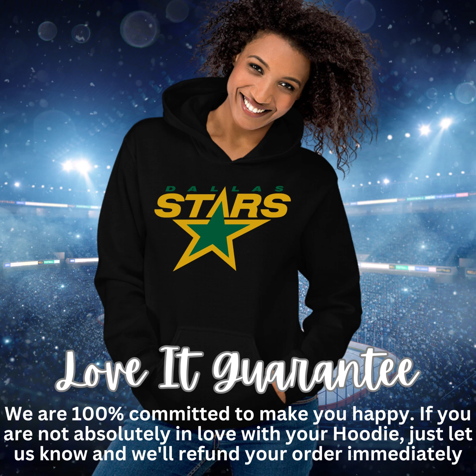 Dallas Stars Pullover Hoodie, Hockey Fan Gear