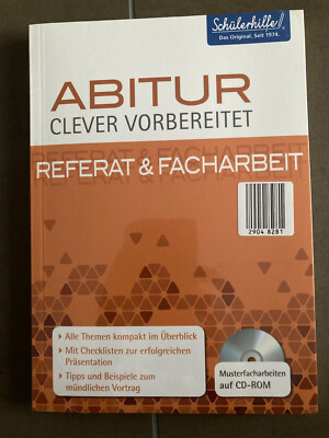 Abitur clever vorbereitet Referat Und Facharbeit Buch CD-ROM Schülerhilfe