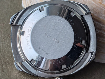 Vintage 1970s Zodiac Sea Wolf 722 906 Diver w/Blue Dial,Warm