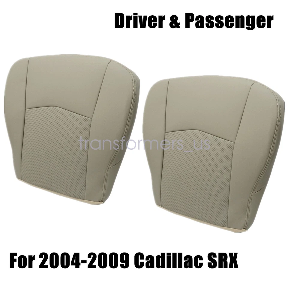 Cubierta de asiento de cuero marrón oscuro inferior para conductor y pasajero Cadillac SRX 2004-2009 Foto 2 de 4