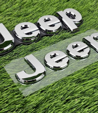 Fit For 2014-2021 Jeep Grand Cherokee Front Rear Chrome Nameplate Emblem Badge