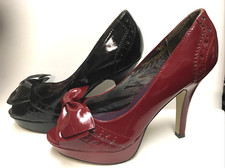 Madden Girl Limmeric Women 5" High-Heeled Black or Red Patent Leather Shoes New