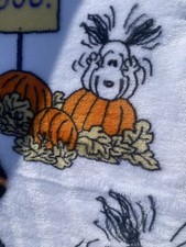 Peanuts Oversized Scary Snoopy BOO HAPPINESS Is HALLOWEEN 60X70 Throw Blanket