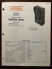 Superscope Model C-106 Portable Cassette Tape Recorder Service Data Original
