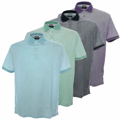 Kitaro Poloshirt Polo Hemd Herren Kurzarm Merzerisierte Baumwolle Plusgröße