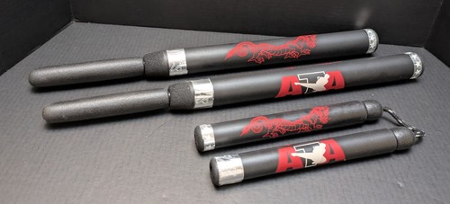 ATA Dragon 24" Taekwondo Combat Bahng Mahng EE Set of 2 & Foam Training Nunchuck