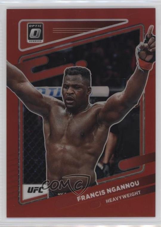 2022 Panini Donruss Optic UFC Red Prizm 198/199 Francis Ngannou #30 nd3