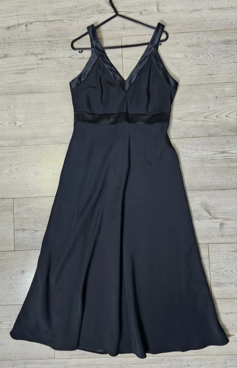 Satin Black Dresses for Women for sale | eBay UK