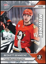 2025-26 Topps Now NHL 88 Beckett Sennecke Sticker RC