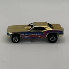 Rare Hot Wheels Hemi Hauler Redline 1969 Gold Chrome Dodge Challenger Funny Car