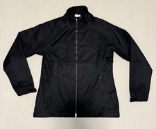 NIKE GOLF Womens Jacket Sz MEDIUM Storm-Fit BLACK Full Zip Rain Wind Athleisure