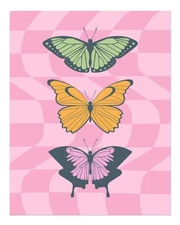 Vibrant Butterfly Wall Art Poster - Modern Decorative Print Home Decor