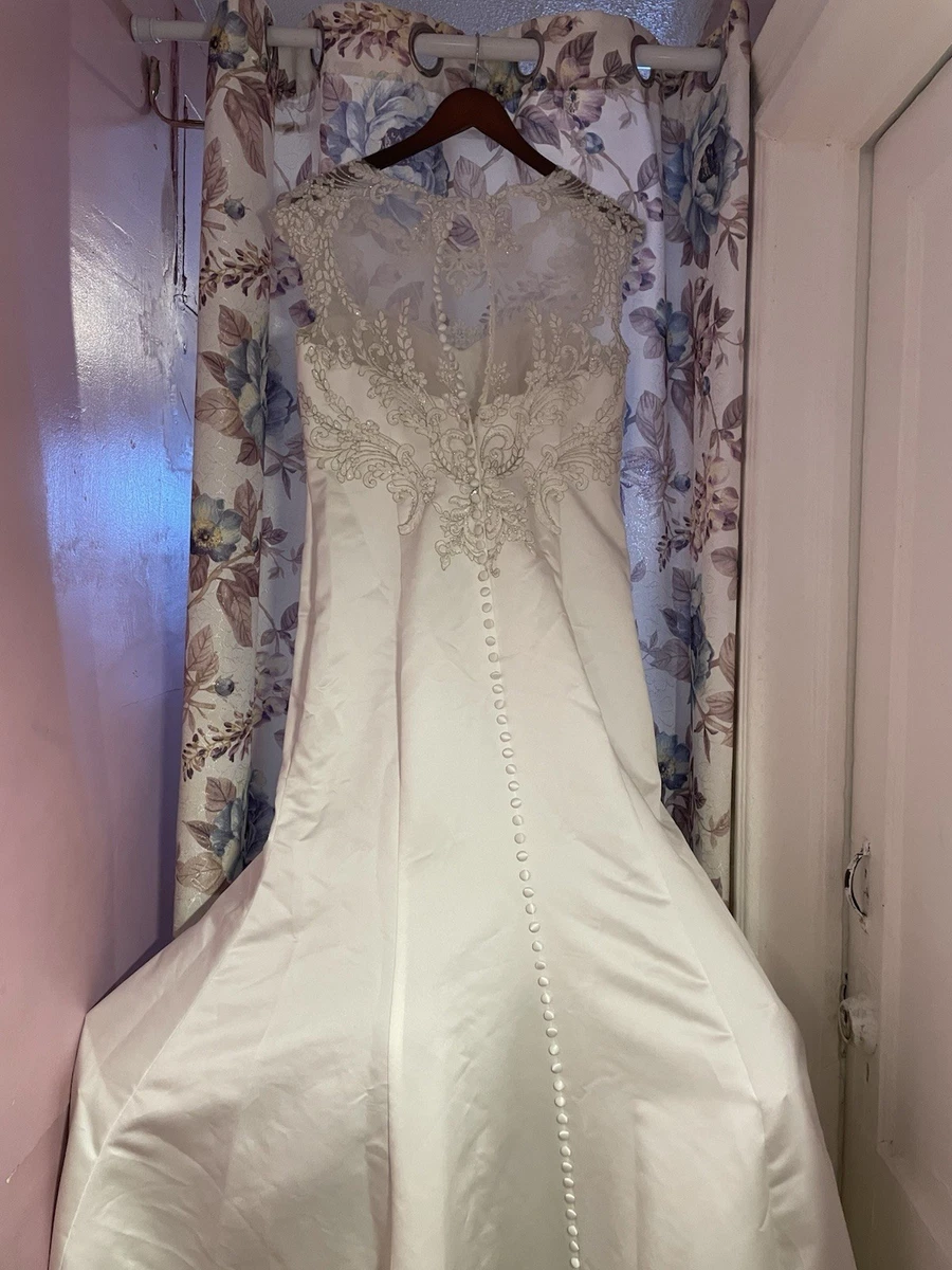 David's Bridal Embroidery Cap Sleeve Wedding Dresses for sale | eBay David's Bridal Embroidery Cap Sleeve Wedding Dresses for sale | eBay