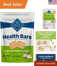 Health Bars Crunchy Dog Biscuits - Apple  Yogurt, 16-oz Bag - Natural  Low Fat