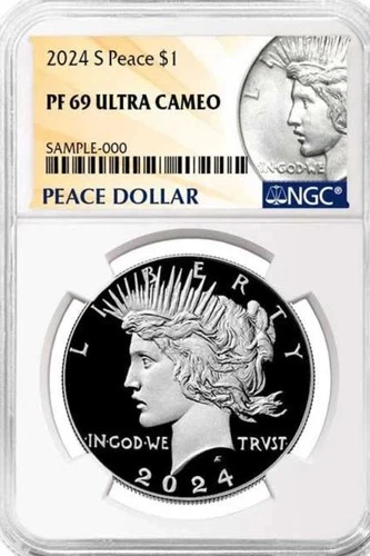 2024-S  PEACE SILVER DOLLAR NGC PF69 ULTRA-CAMEO