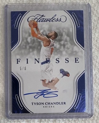 2024-25 Panini Flawless - Finesse Signatures Tyson Chandler #FNS-TYC Blue /8...