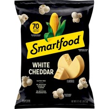 New Smartfood Popcorn, White Cheddar, 6.75 oz Bag