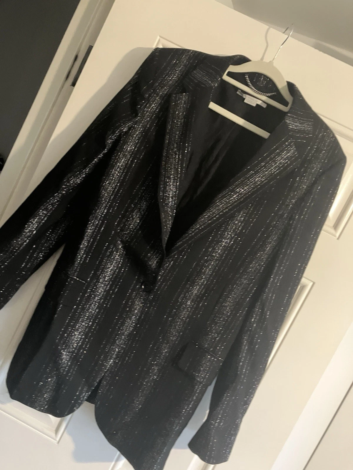 Stella McCartney — Stella McCartney Metallic Stripe Blazer Jacket