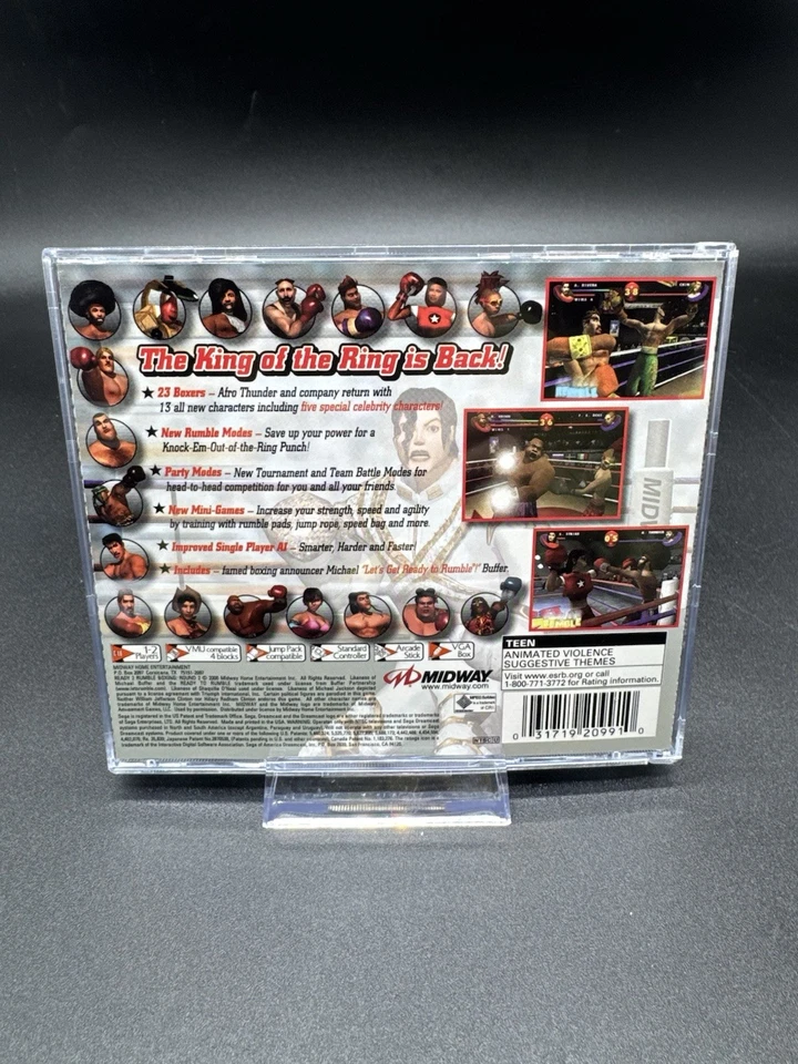 Ready 2 Rumble Boxing: Round 2 (Sega Dreamcast, 2000) Manual Probado Funcionando Sega Foto 2 de 4