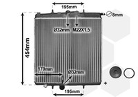 VAN Wezel MotorküHler WasserküHler *** IR Plus *** 40002188 FüR 2A 206 Peugeot