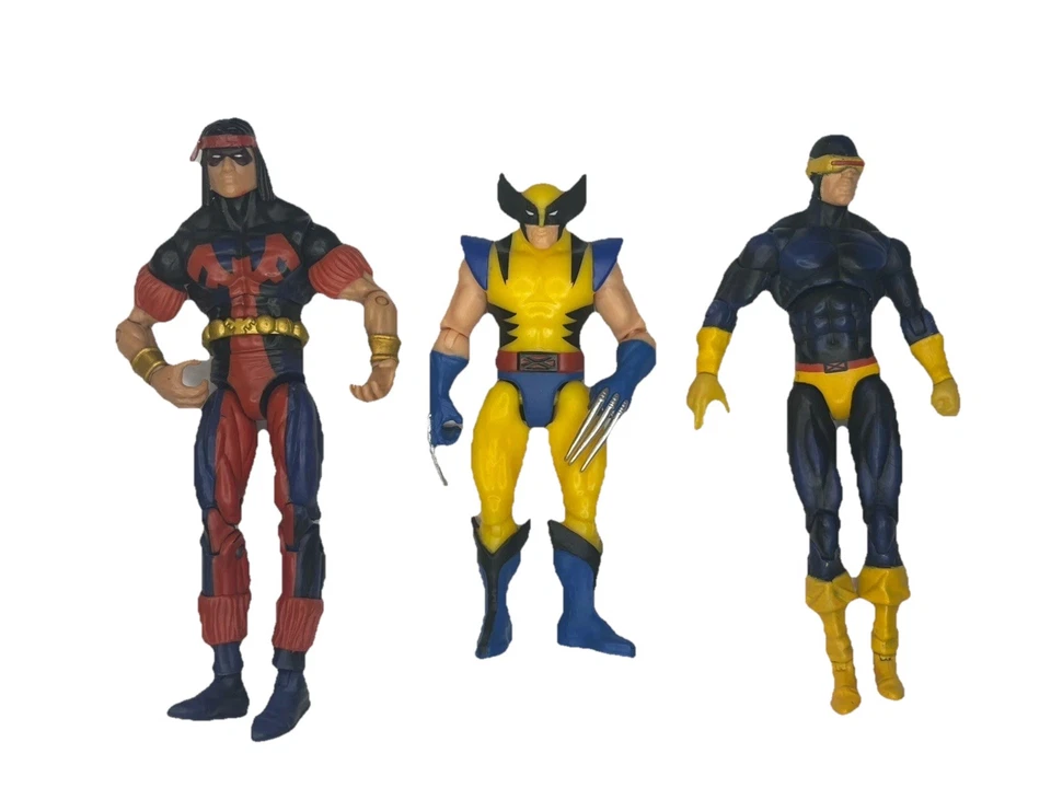 Лот из 10 игрушечных экшн-фигурок Marvel X-Men Росомаха Гамбит Колосс Warpath - Изображение 4 из 4