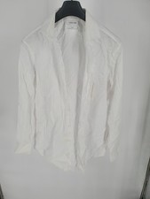 Calvin Klein Dress Shirt Men's L 16.5 32/33 White Slim Fit Cotton Long Sleeve