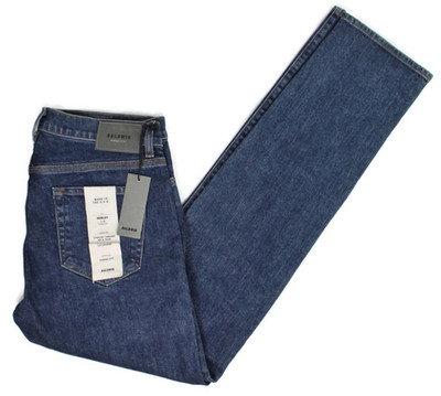 Baldwin Henley Slim Straight Jeans Made in USA Cornell Wash Size 33 NEW $245