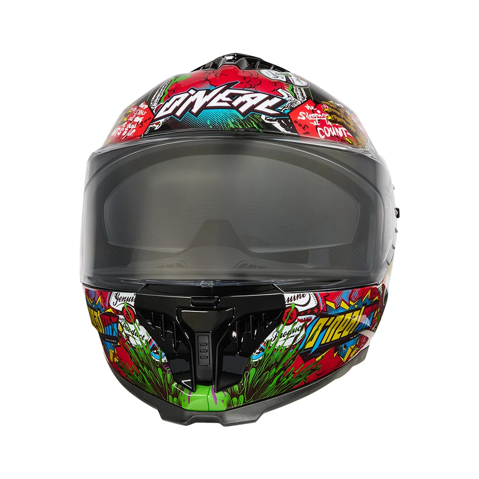 CASCO INTEGRAL O'NEAL CHALLENGER MANIVELA NEGRO MULTIVISERA PARASOL ECE 22.06 - Imagen 3 de 4