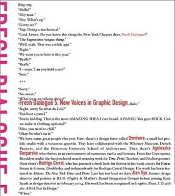 Fresh Dialogue Five: Neue Stimmen im Grafikdesign AIGA New York