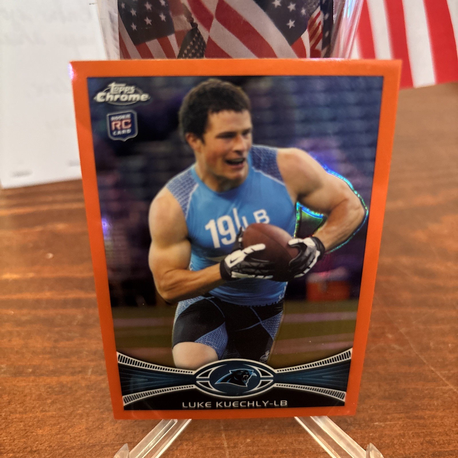 2012 Topps Chrome - Luke Kuechly #45 Orange Refractor (RC) HOF Panthers