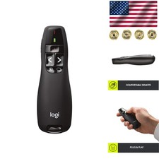 Intuitive Wireless Presenter R400 with Red Laser Battery Indicator Included