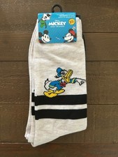 Disney Socks Mickey and Friends Novelty Crew Size 6-12  Mens Sizing - 2 pack