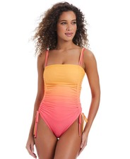 NWT Bar III Multicolor Day Club Ombr One Piece Swimsuit Large emy2726a