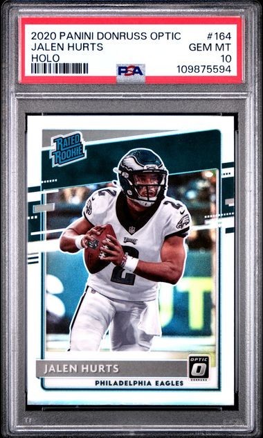 Jalen Hurts Panini Donruss Optic #164 Holo