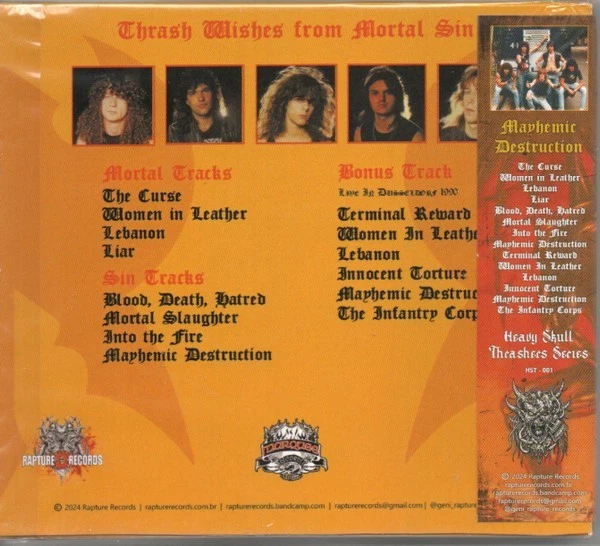 MORTAL SIN - Mayhemic Destruction (LIM. BRA IMP. + OBI*AUS THRASH METAL CLASSIC+ - Bild 3 von 3