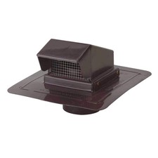 4 in. Brown Plastic Roof Cap Vent