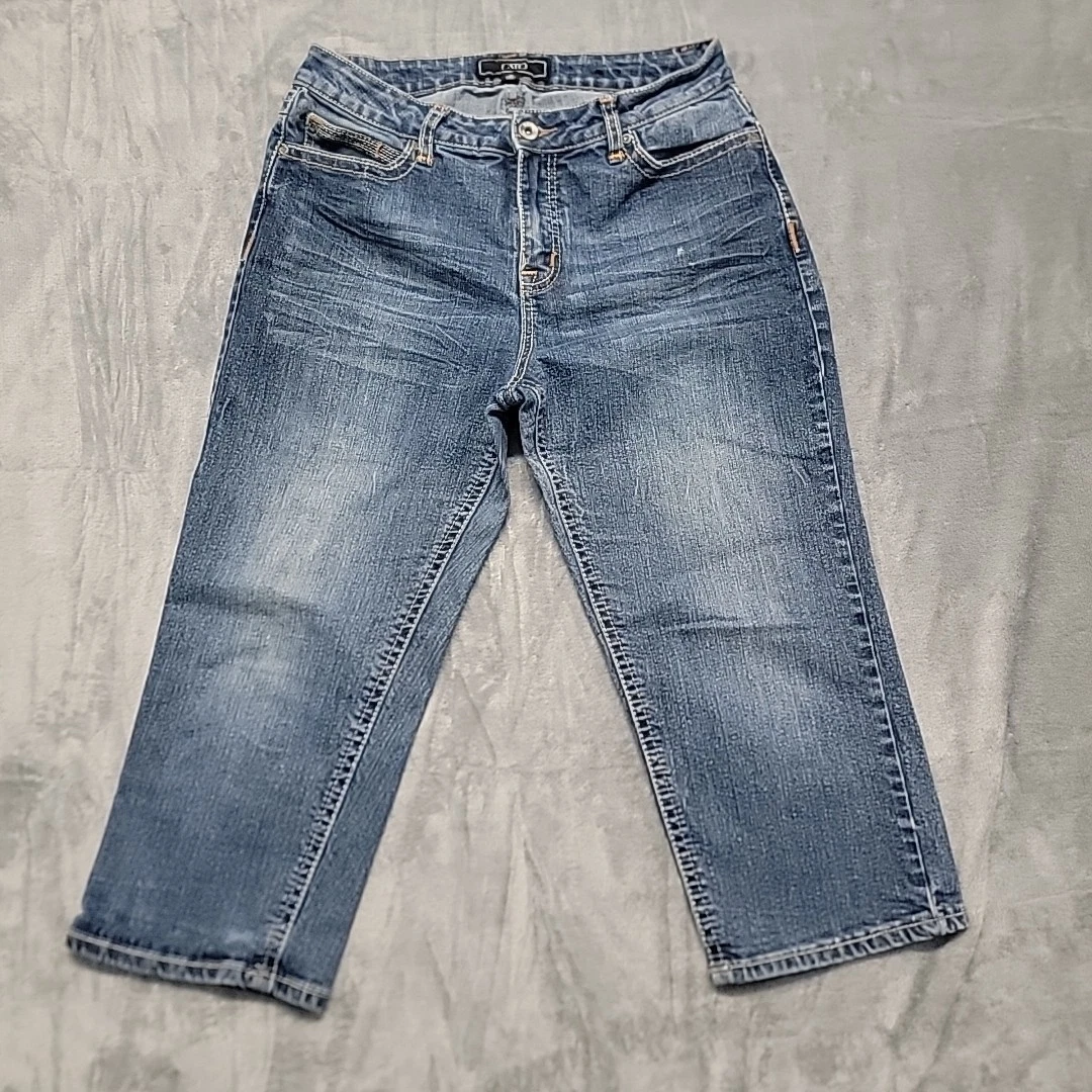 Cato Womens Cropped Capri Jeans Stretch SIZE 10
