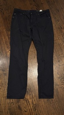 AG Adriano Goldschmied Jeans Mens 36x32 Black Everett Slim Straight Leg