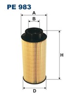 Kraftstofffilter Filtron PE 983 Filtereinsatz FüR Scania 1 Bus